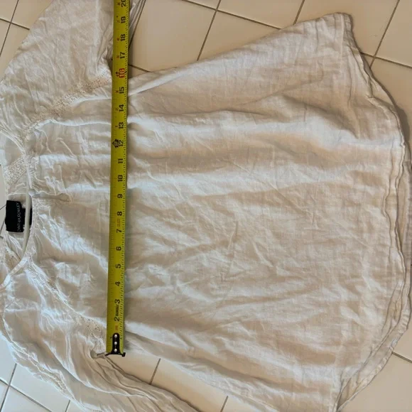 Cynthia Rowley White quarter sleeve classic elegant fall winter Blouse shirt - Picture 10 of 11